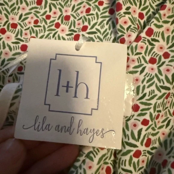 Floral Pajama Set with Button Detail like lake or boutique brands - Picture 3 of 4